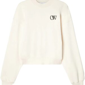 Off-White OW-print cotton sweatshirt