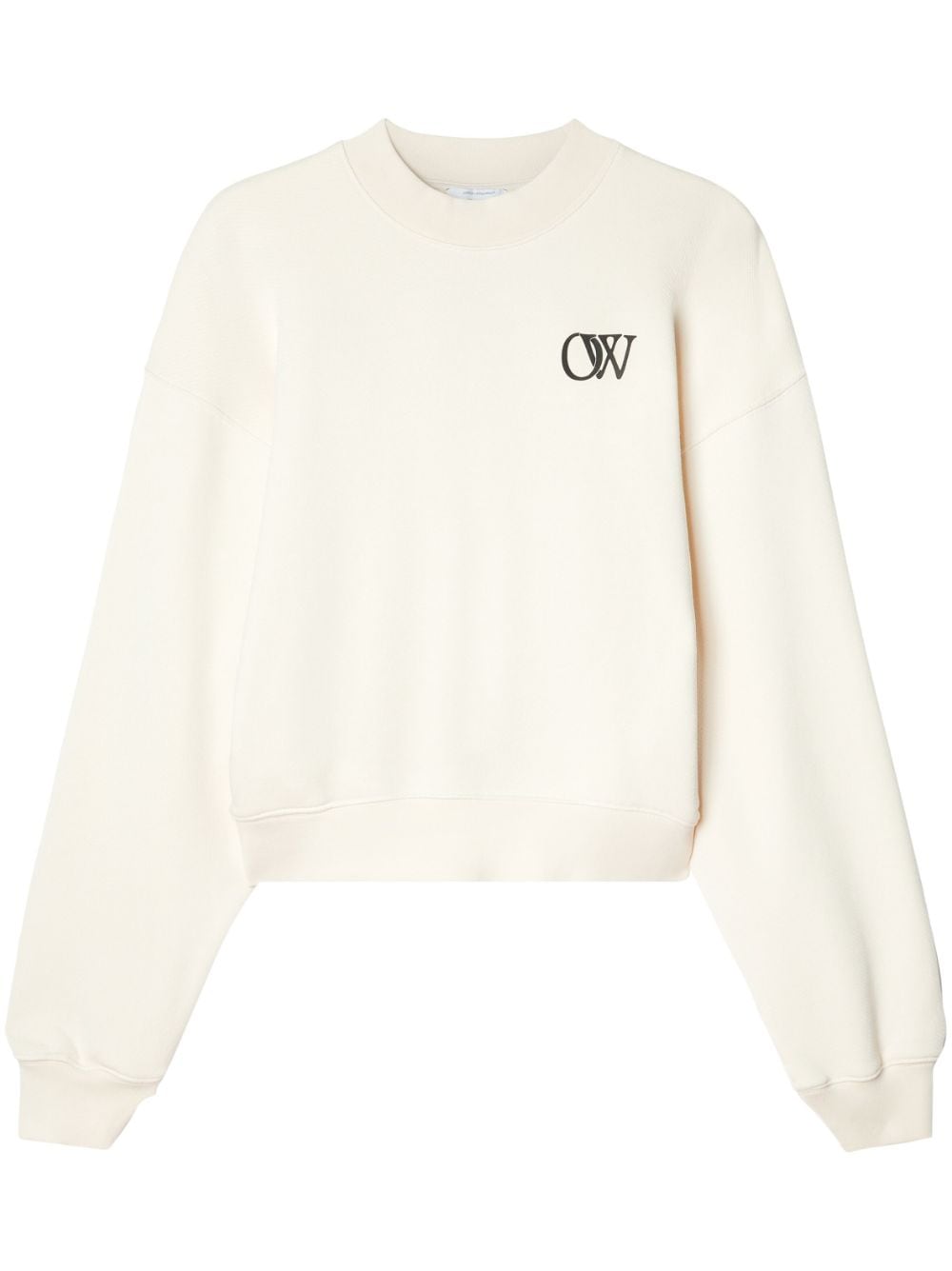 Off-White OW-print cotton sweatshirt
