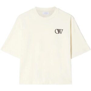 Off-White  OW-print cotton T-shirt