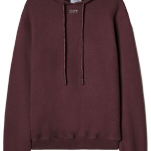 Off-White Arrows-embroidered cotton hoodie