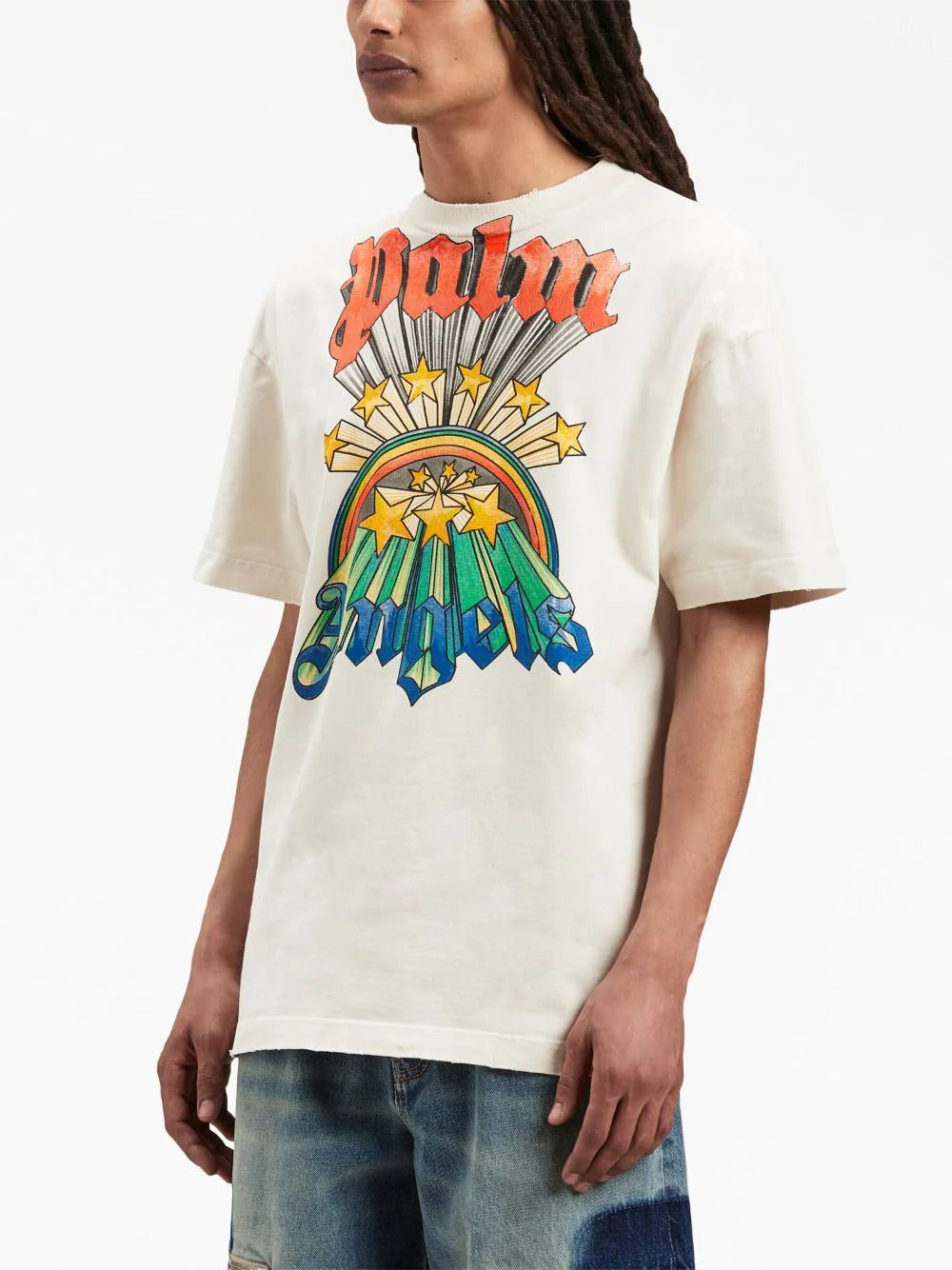 Palm Angels rainbow-graphic crew-neck T-shirt - Image 4