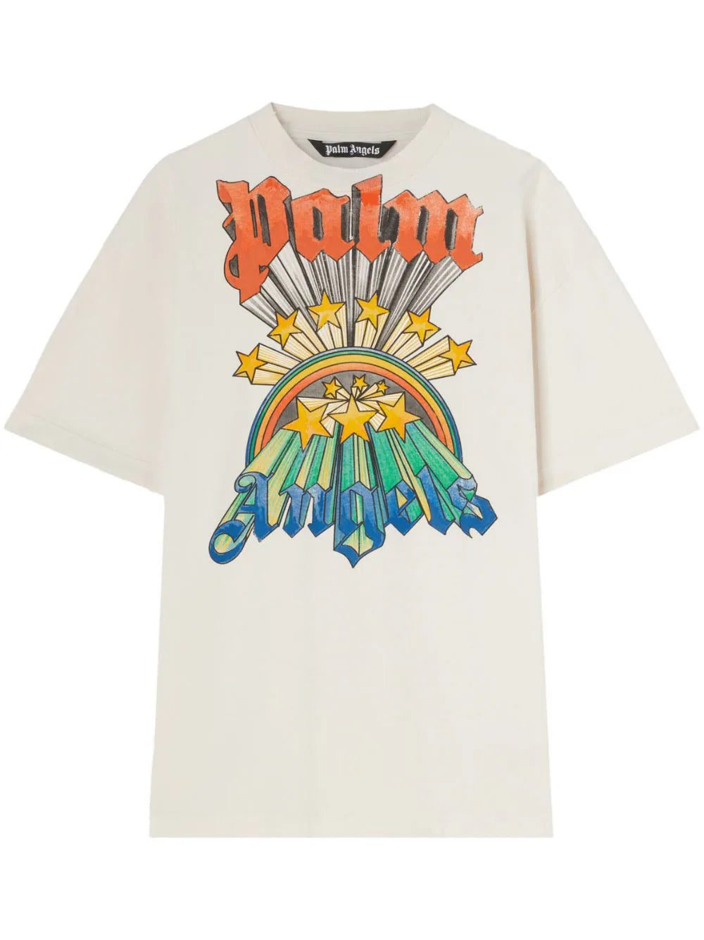 Palm Angels rainbow-graphic crew-neck T-shirt.