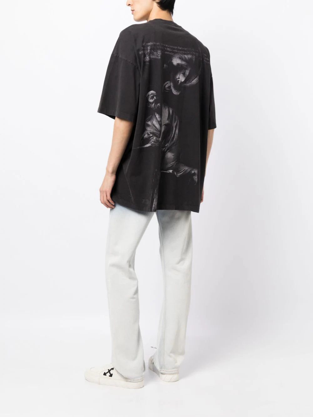 Off-White Caravaggio painting-print cotton T-shirt - Image 3
