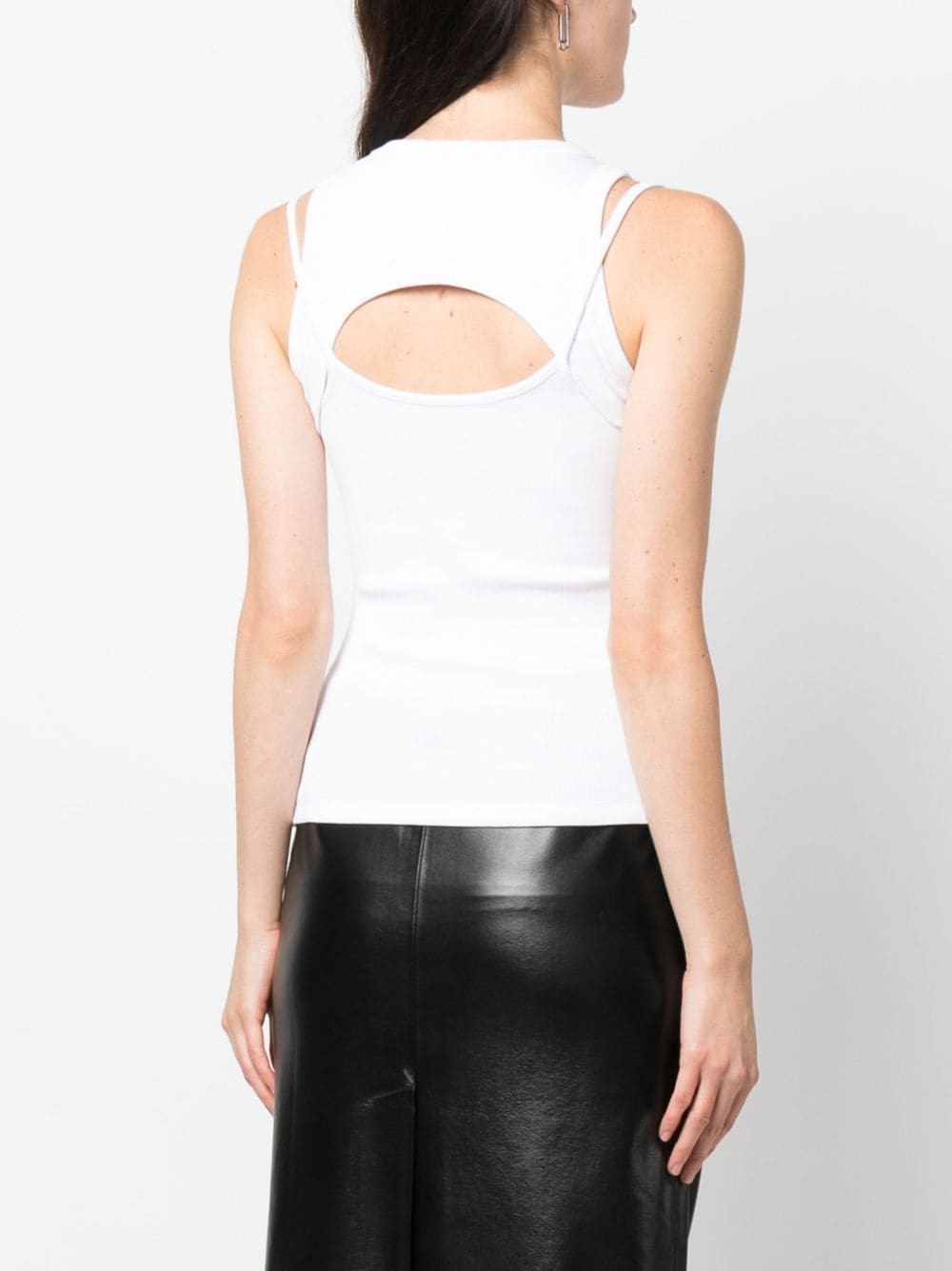 Off-White logo-print cut-out tank top - Image 4