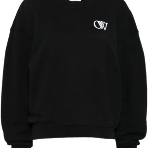 Off-White OW logo-print cotton sweatshirt