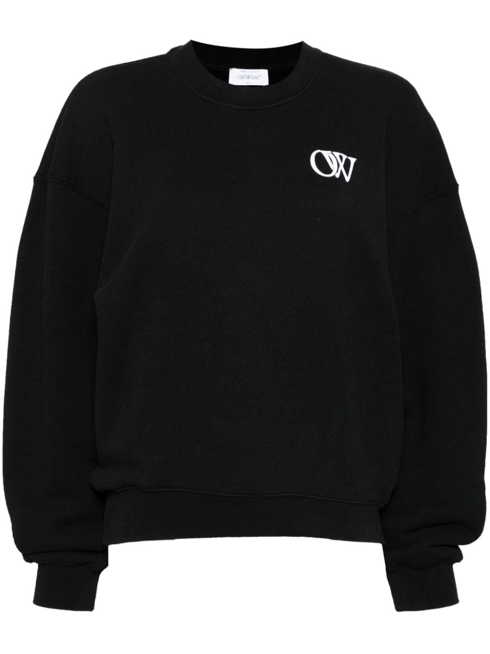 Off-White OW logo-print cotton sweatshirt