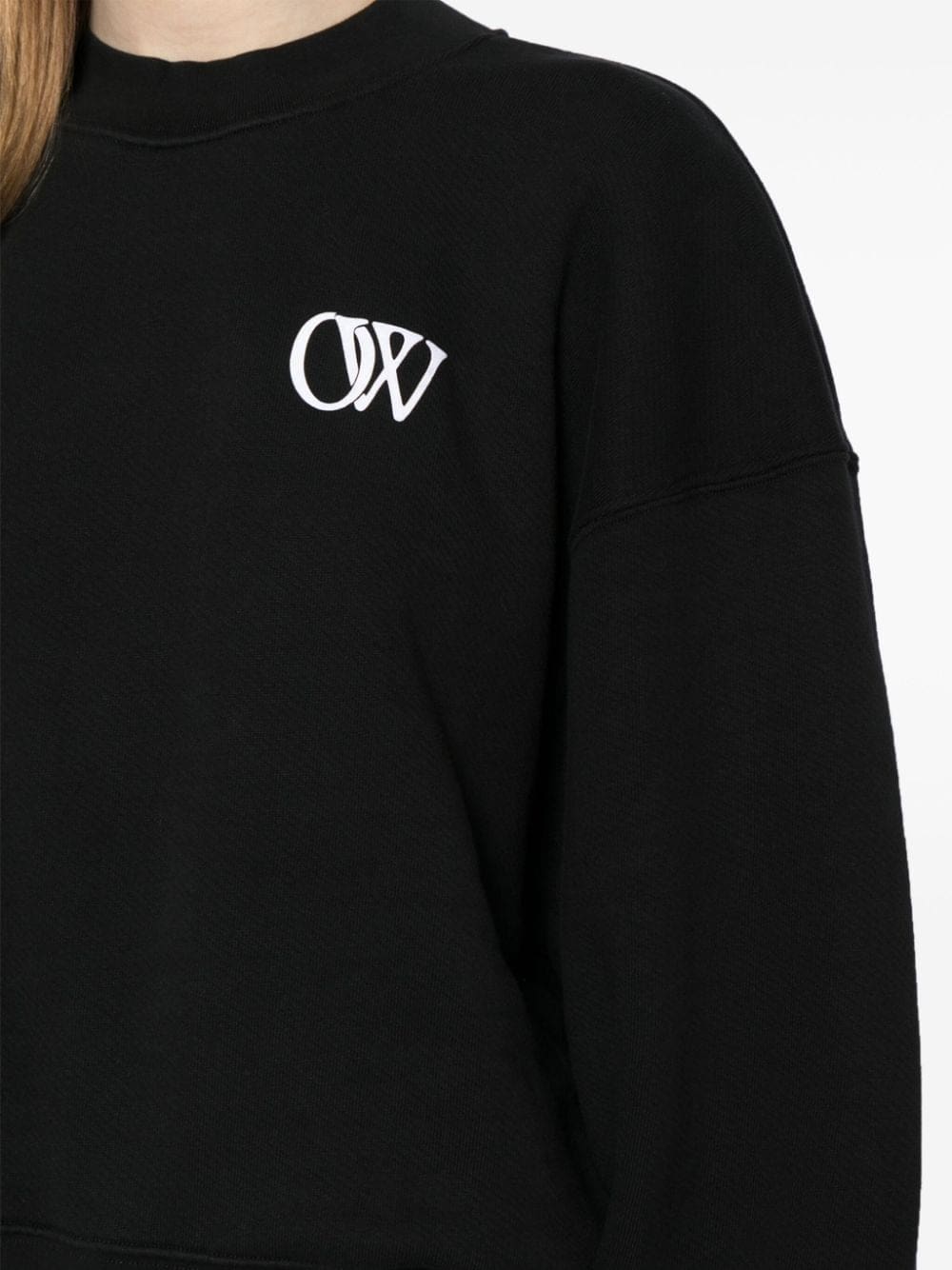 Off-White OW logo-print cotton sweatshirt - Image 5