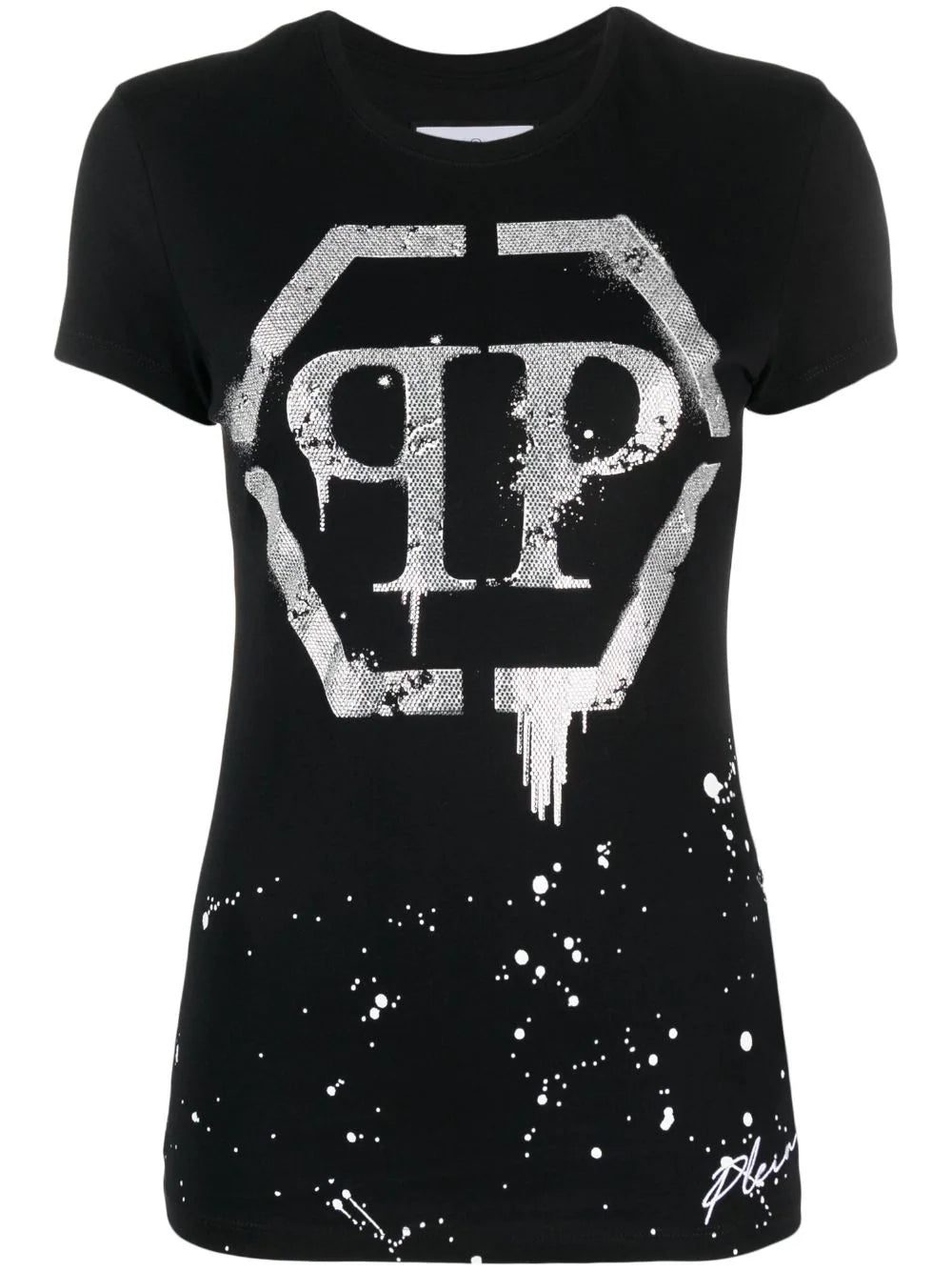 Philipp Plein crystal-embellished logo T-shirt