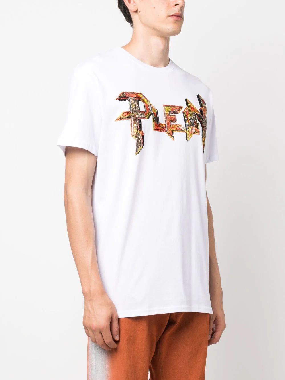 Philipp Plein crystal-embellished logo T-shirt - Image 3