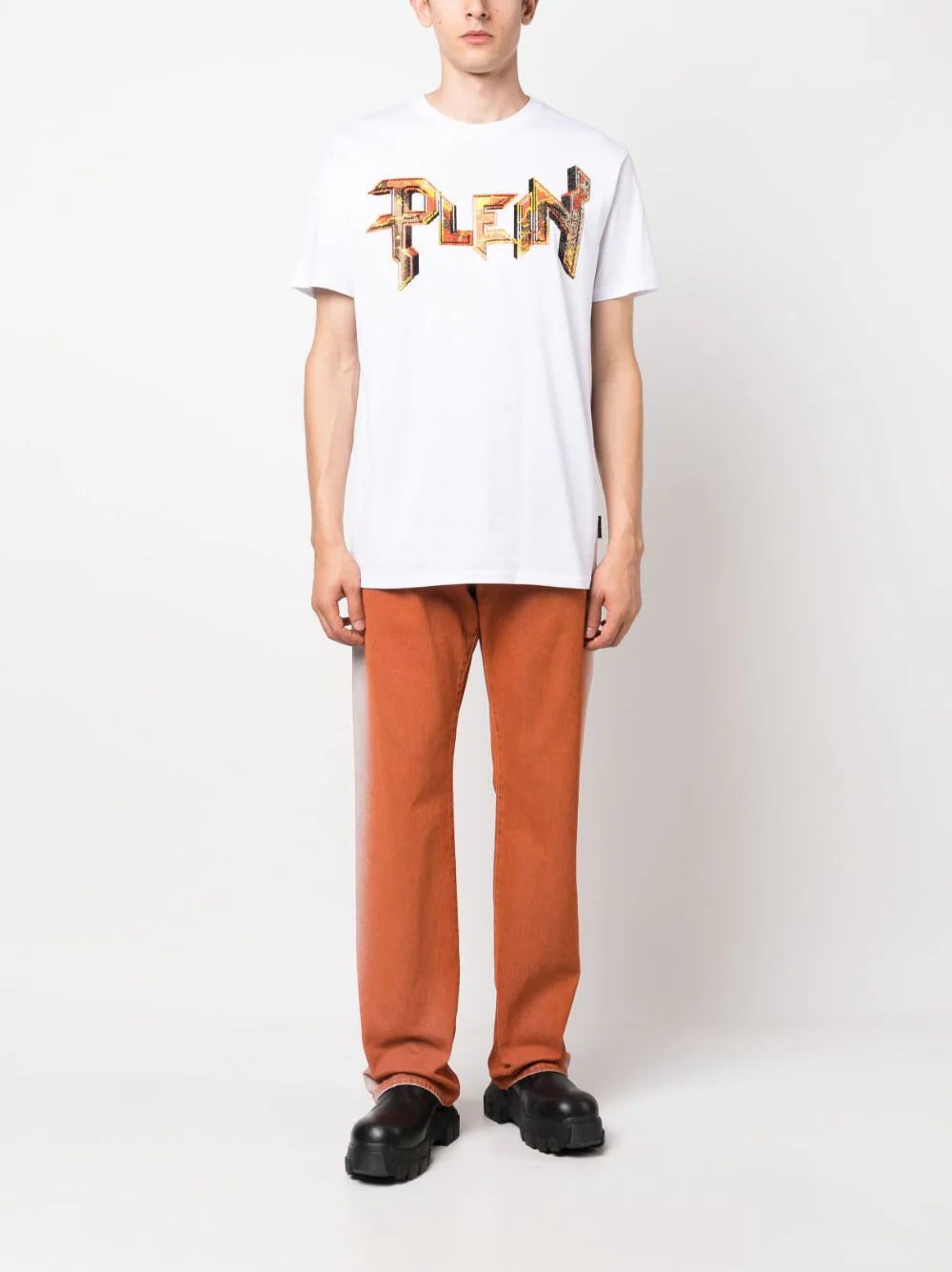 Philipp Plein crystal-embellished logo T-shirt - Image 2