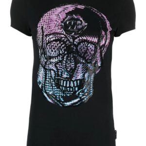 Philipp Plein  crystal-embellished skull T-shirt