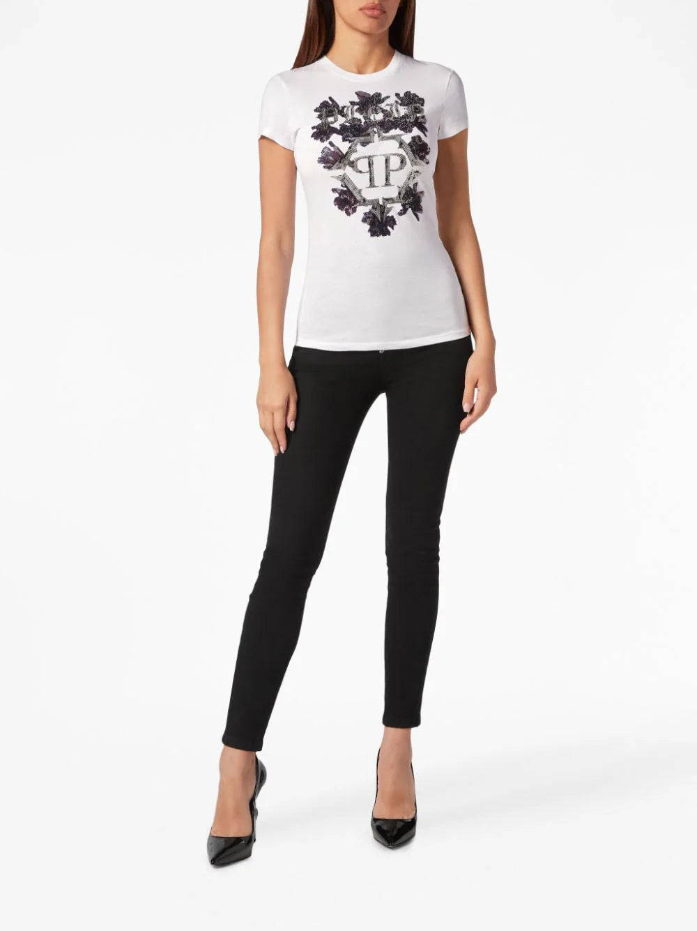 Philipp Plein logo-print cotton T-shirt - Image 2