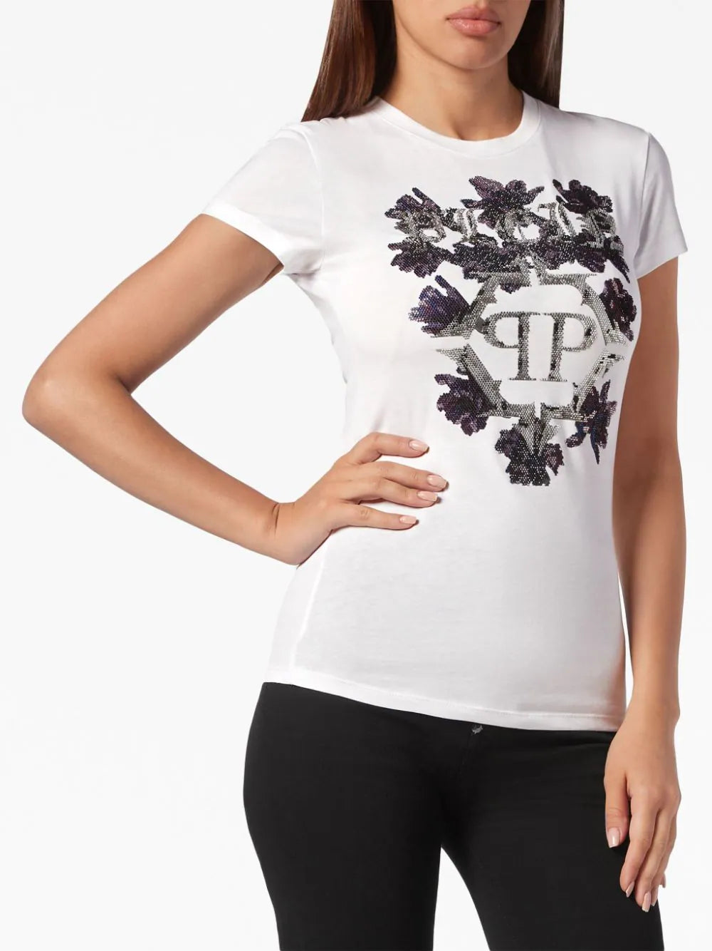 Philipp Plein logo-print cotton T-shirt - Image 3