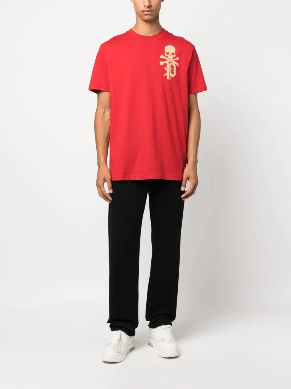 Philipp Plein Skull&Bones-print cotton T-shirt - Image 2