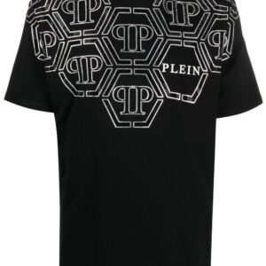 Philipp Plein SS Hexagon rhinestone-embellished T-shirt