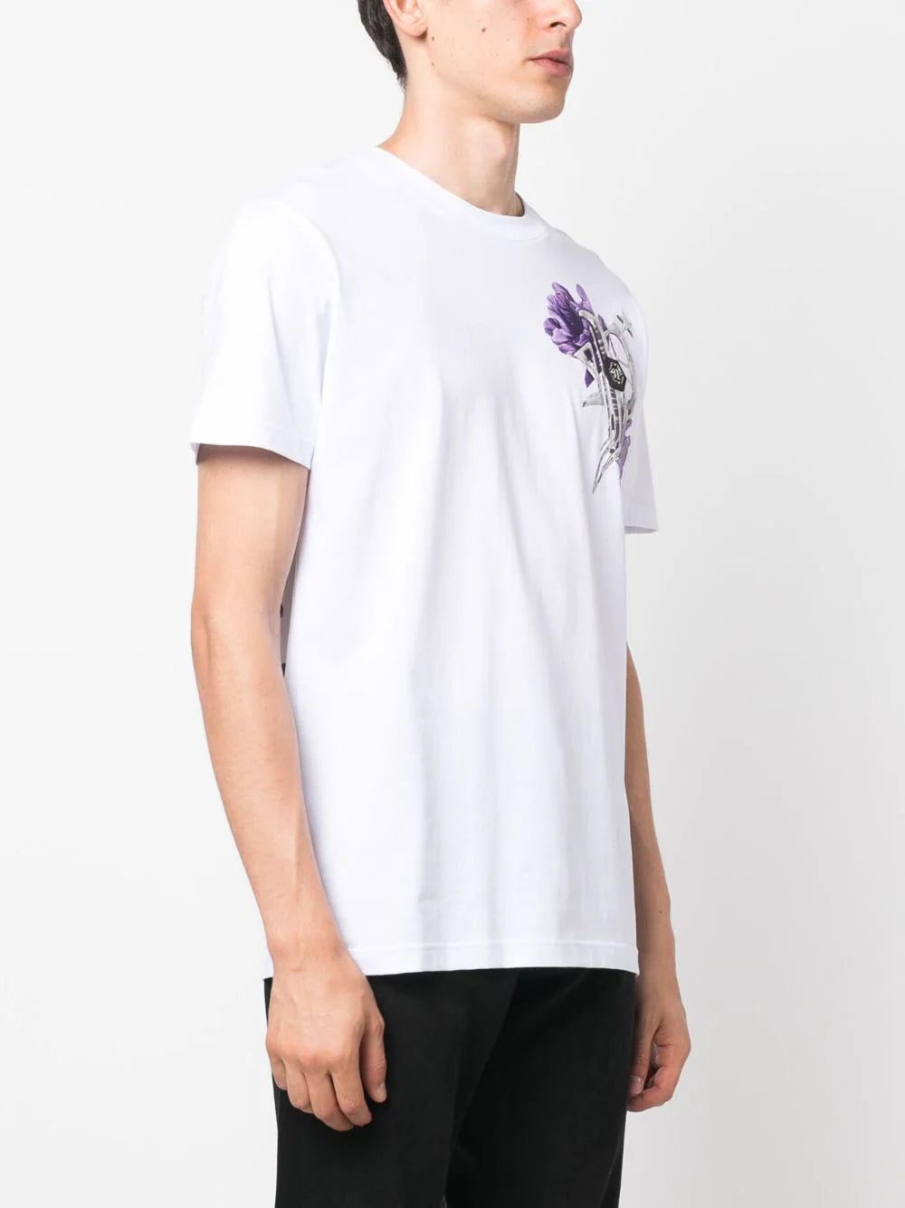Philipp Plein floral-print cotton T-shirt - Image 4