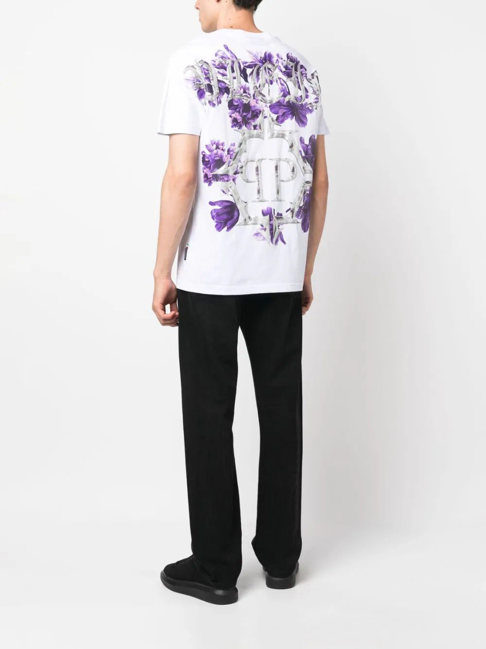 Philipp Plein floral-print cotton T-shirt - Image 2
