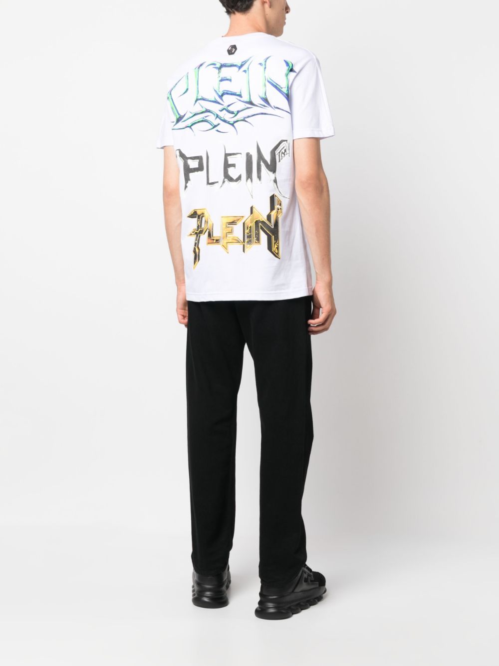 Philipp Plein logo-print cotton T-shirt - Image 2