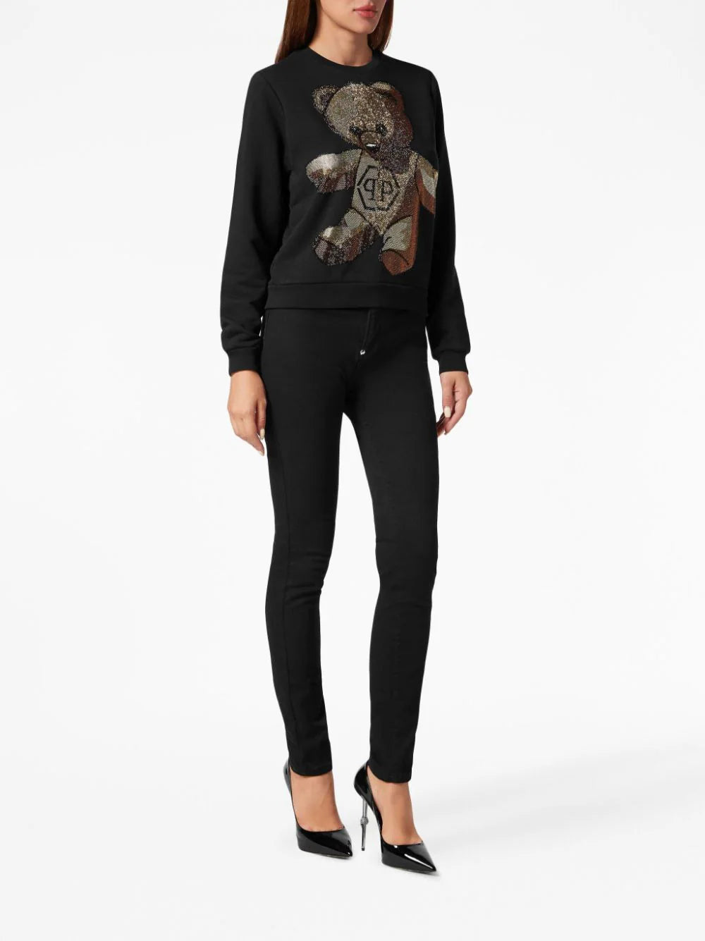 Philipp Plein Teddy Bear crystal-embellished sweatshirt - Image 2