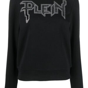 Philipp Plein LS Crystal logo-appliqué T-shirt
