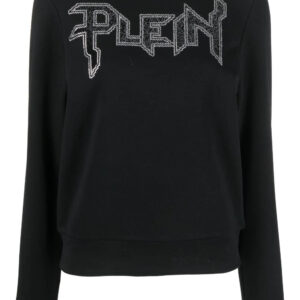 Philipp Plein LS Crystal logo-appliqué T-shirt