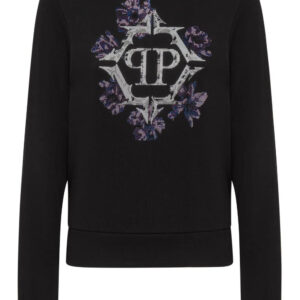 Philipp Plein Flowers crew-neck cotton sweatshirt