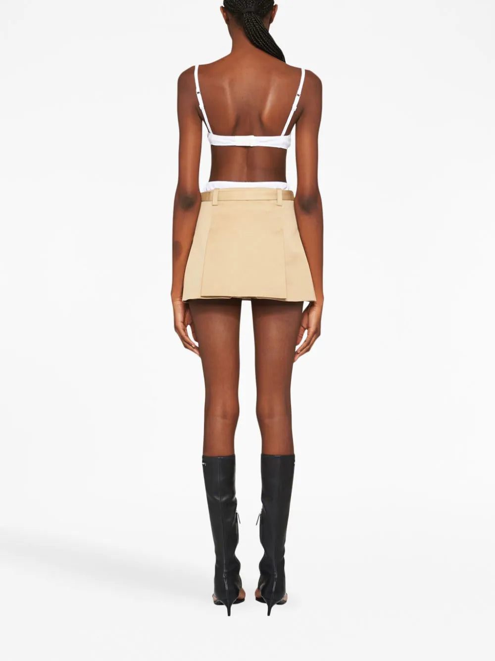 Miu Miu belted chino miniskirt - Image 4