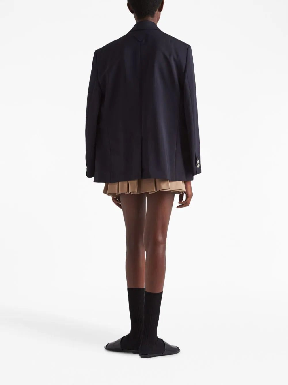 Prada pleated gabardine miniskirt - Image 3