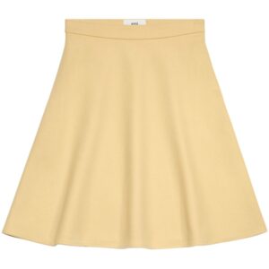 AMI Paris  viring-wool blend A-line skirt
