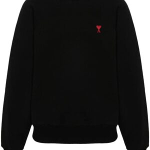 AMI Paris logo-embroidered organic-cotton sweatshirt