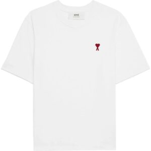AMI Paris  logo-embroidered organic cotton T-shirt