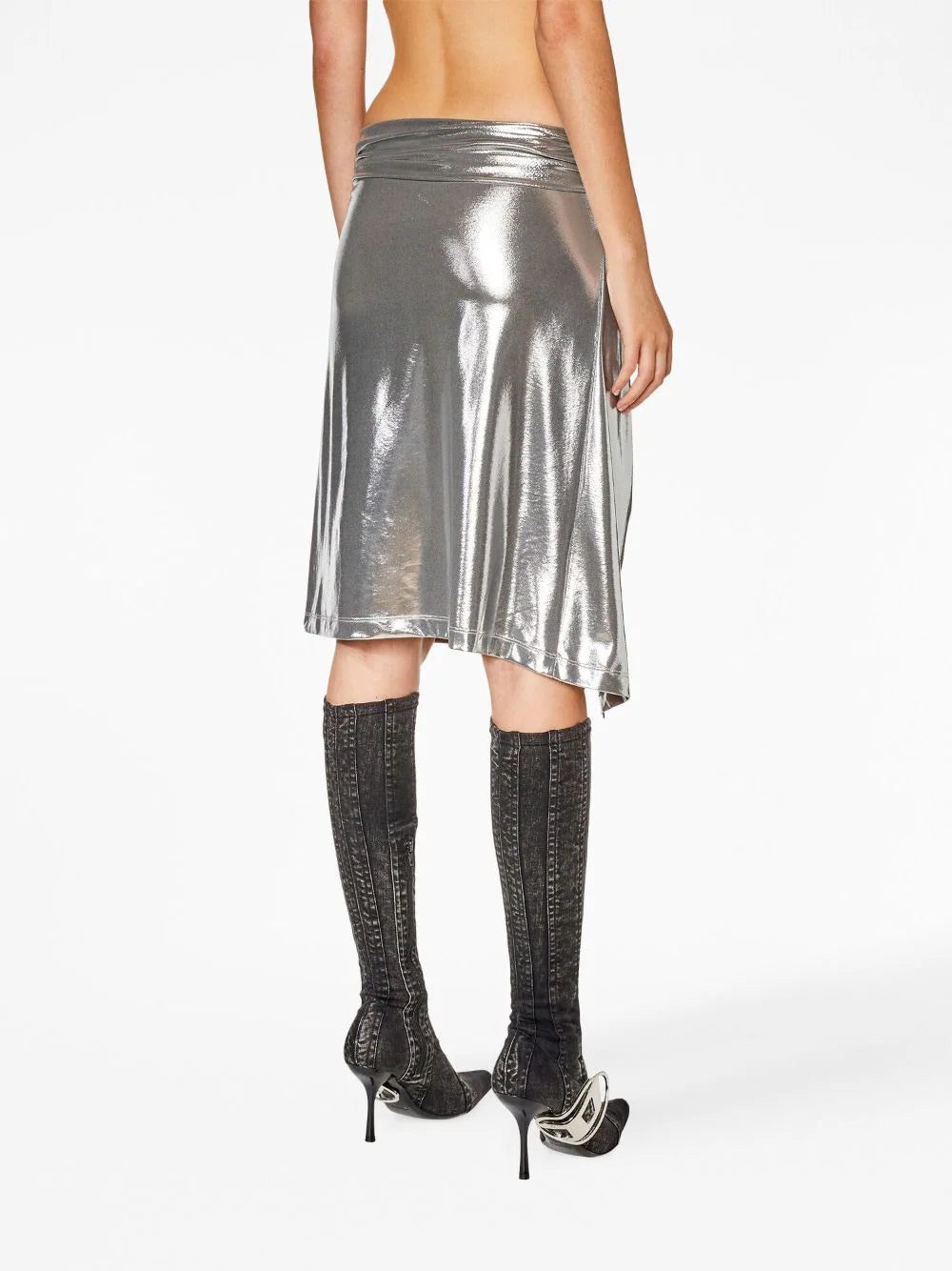 Diesel O-Melt asymmetric draped skirt - Image 4