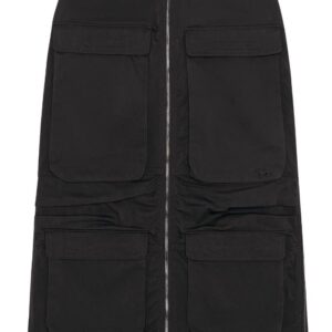Diesel O-Mirt cargo-pocket elasticated midi skirt