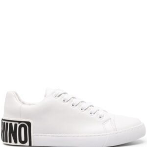 Moschino logo-embossed leather sneakers