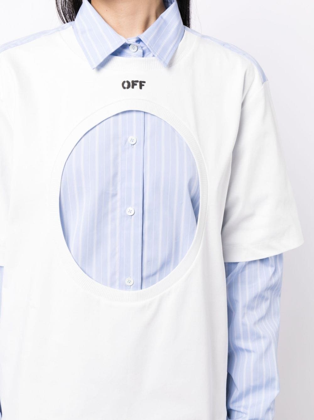 Off-White Meteor layered cotton shirt - Image 5