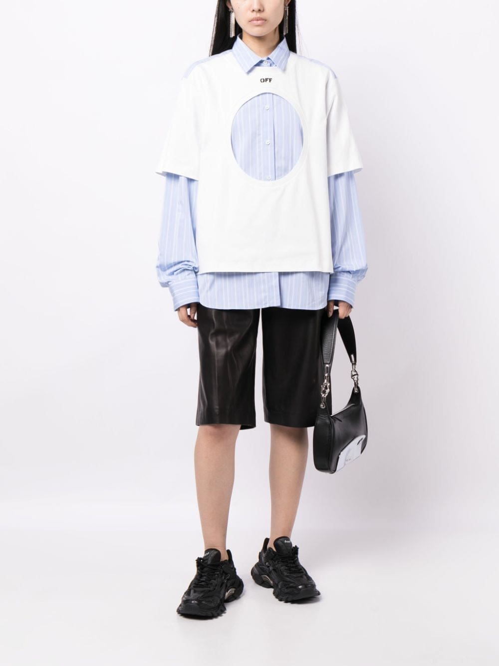 Off-White Meteor layered cotton shirt - Image 2
