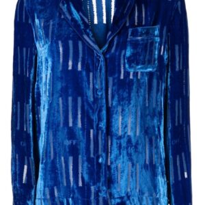 Off-White Shibori velvet shirt