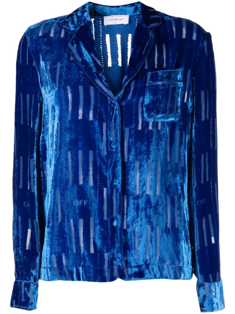 Off-White Shibori velvet shirt