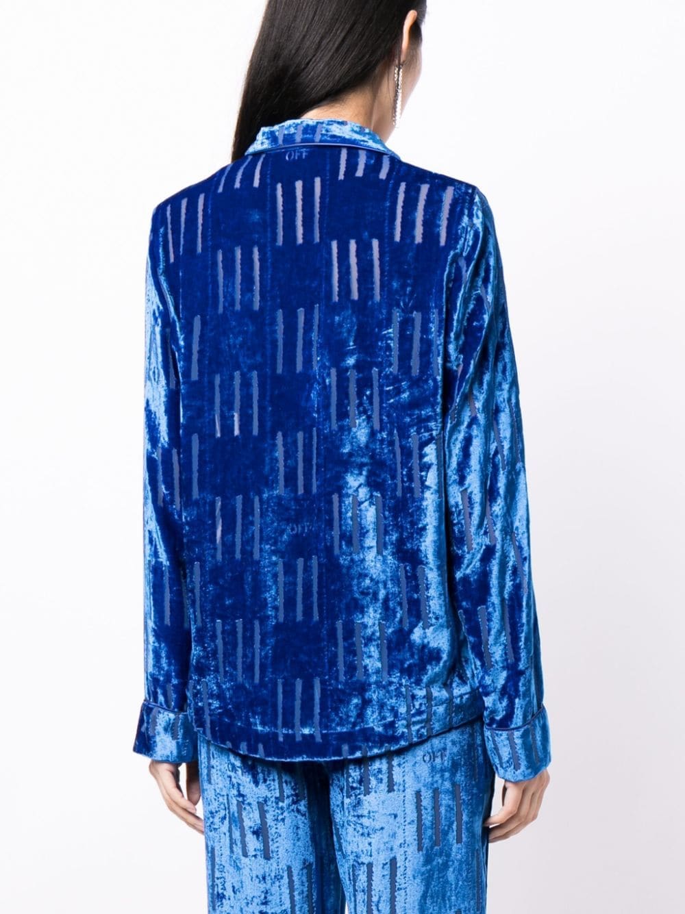 Off-White Shibori velvet shirt - Image 4