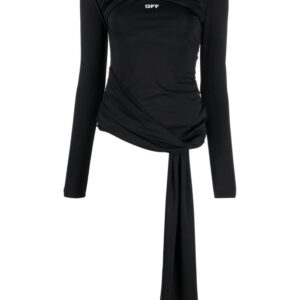 Off-White Fluid Jer Twist hooded top