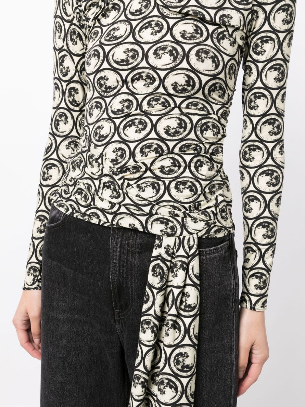 Off-White motif-print long-sleeve top - Image 5