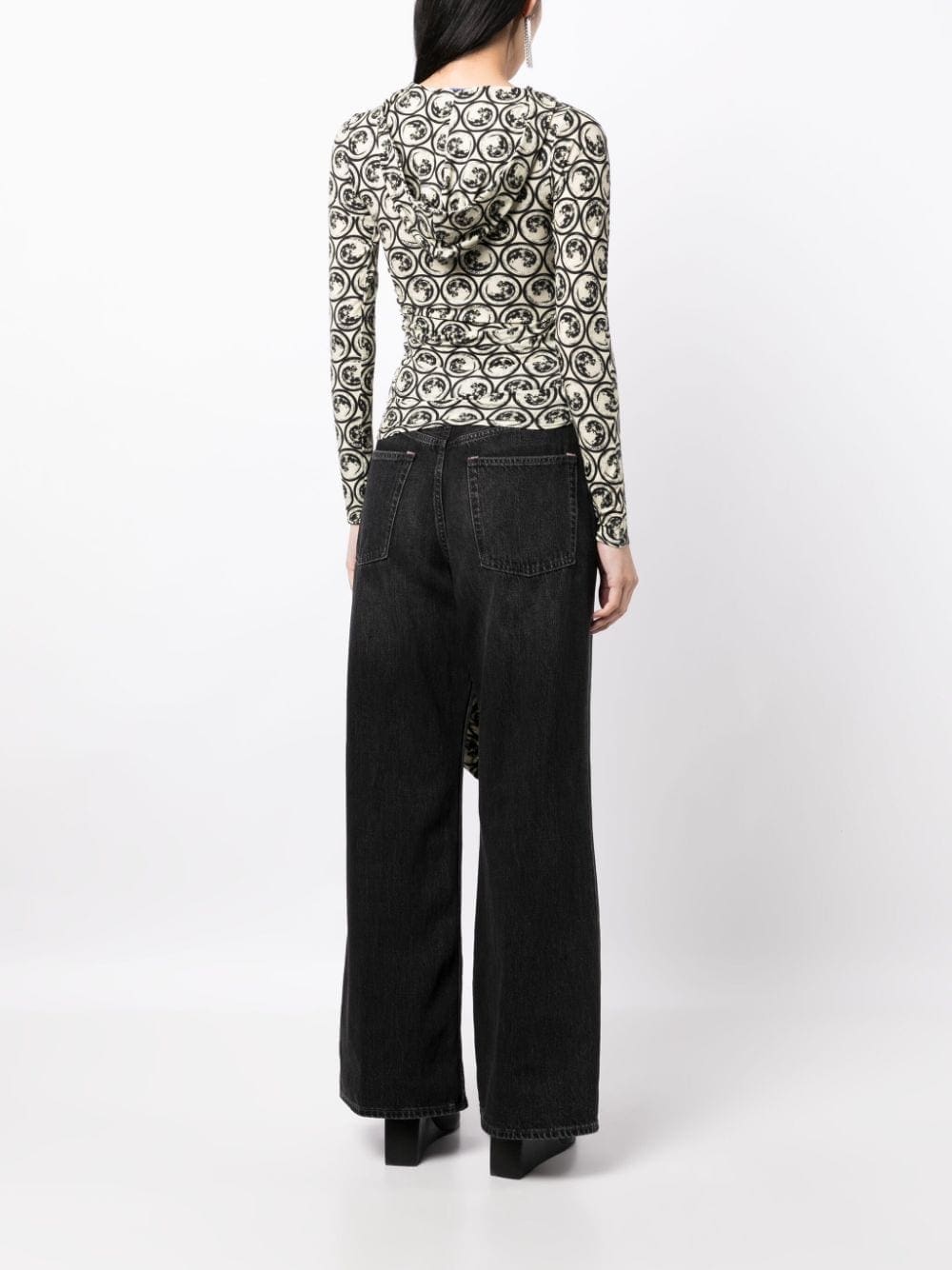 Off-White motif-print long-sleeve top - Image 4