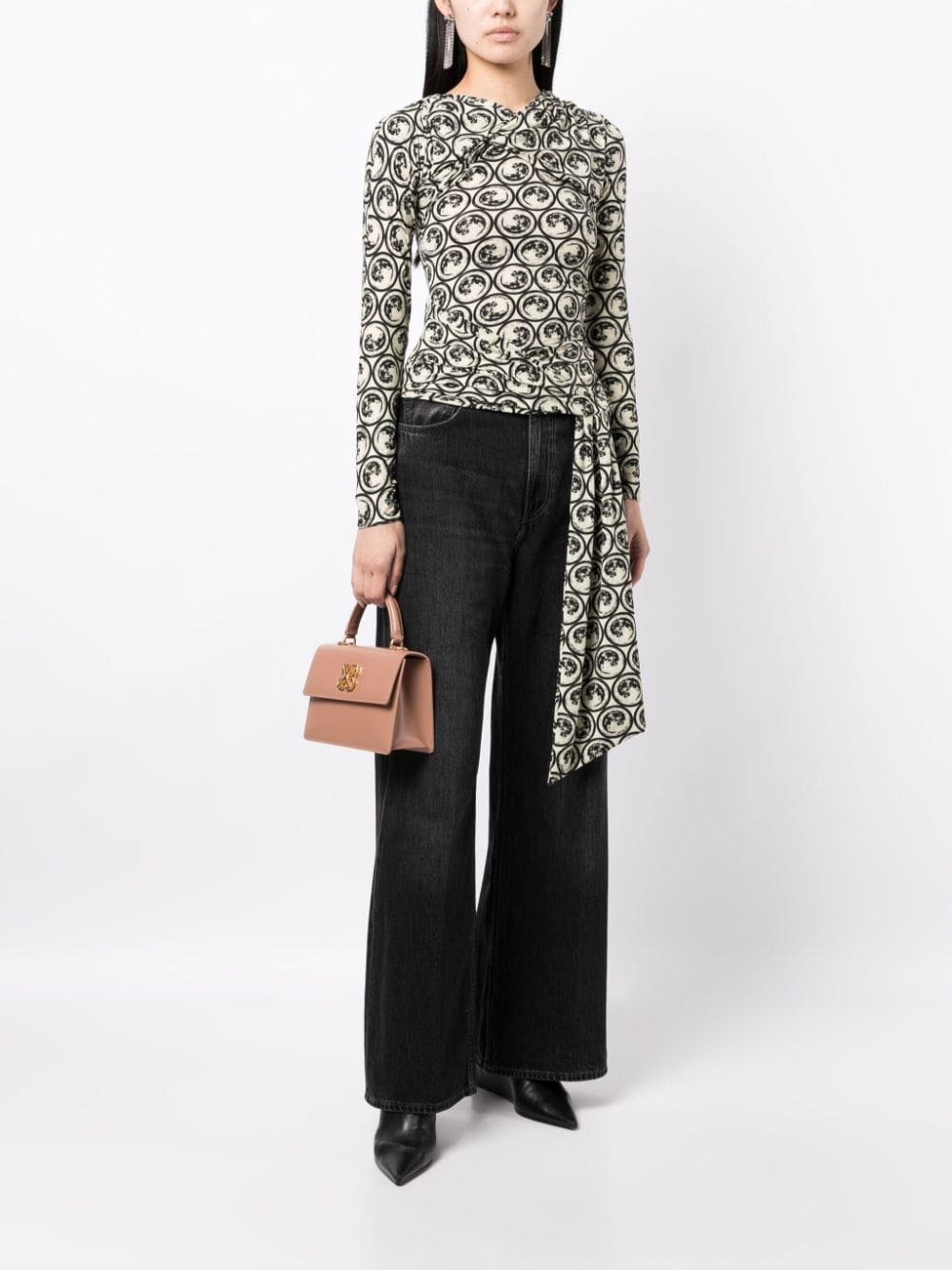 Off-White motif-print long-sleeve top - Image 2