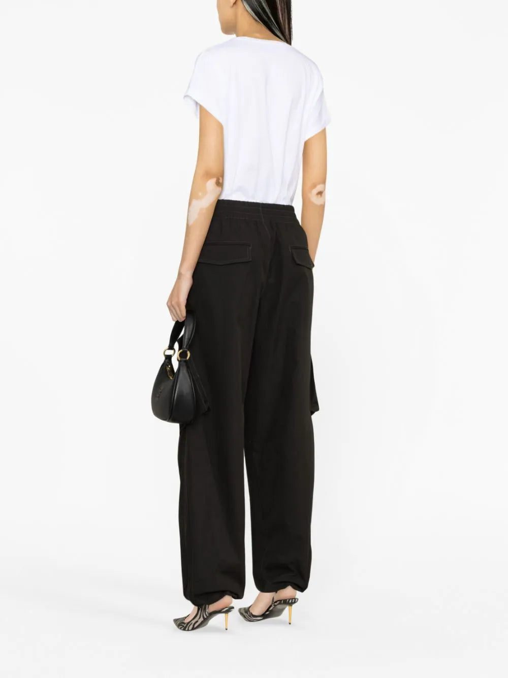 Balmain flocked logo cotton T-shirt - Image 4