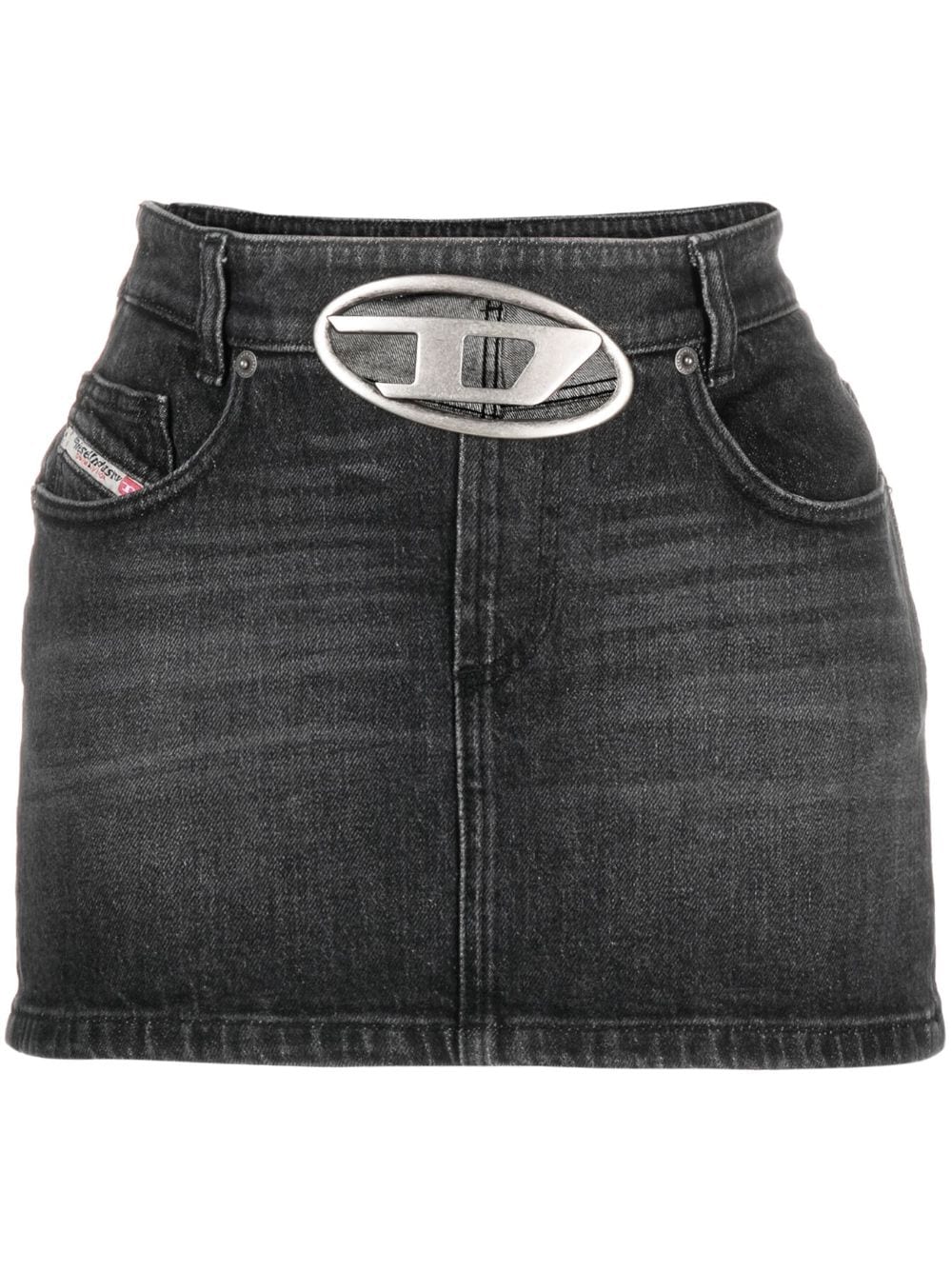 Diesel De-Ron S2 low-rise denim miniskirt