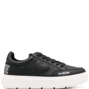 Love Moschino low-top leather sneakers