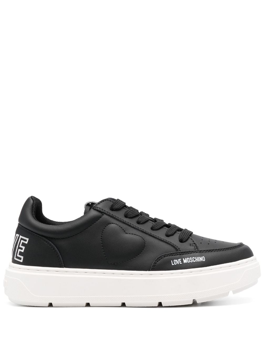 Love Moschino low-top leather sneakers