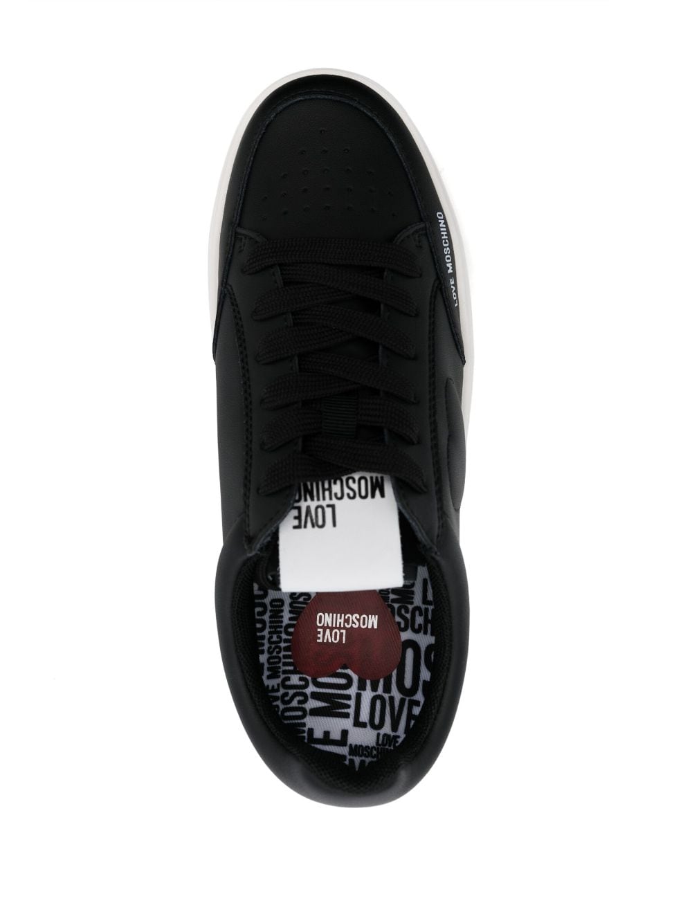 Love Moschino low-top leather sneakers - Image 4