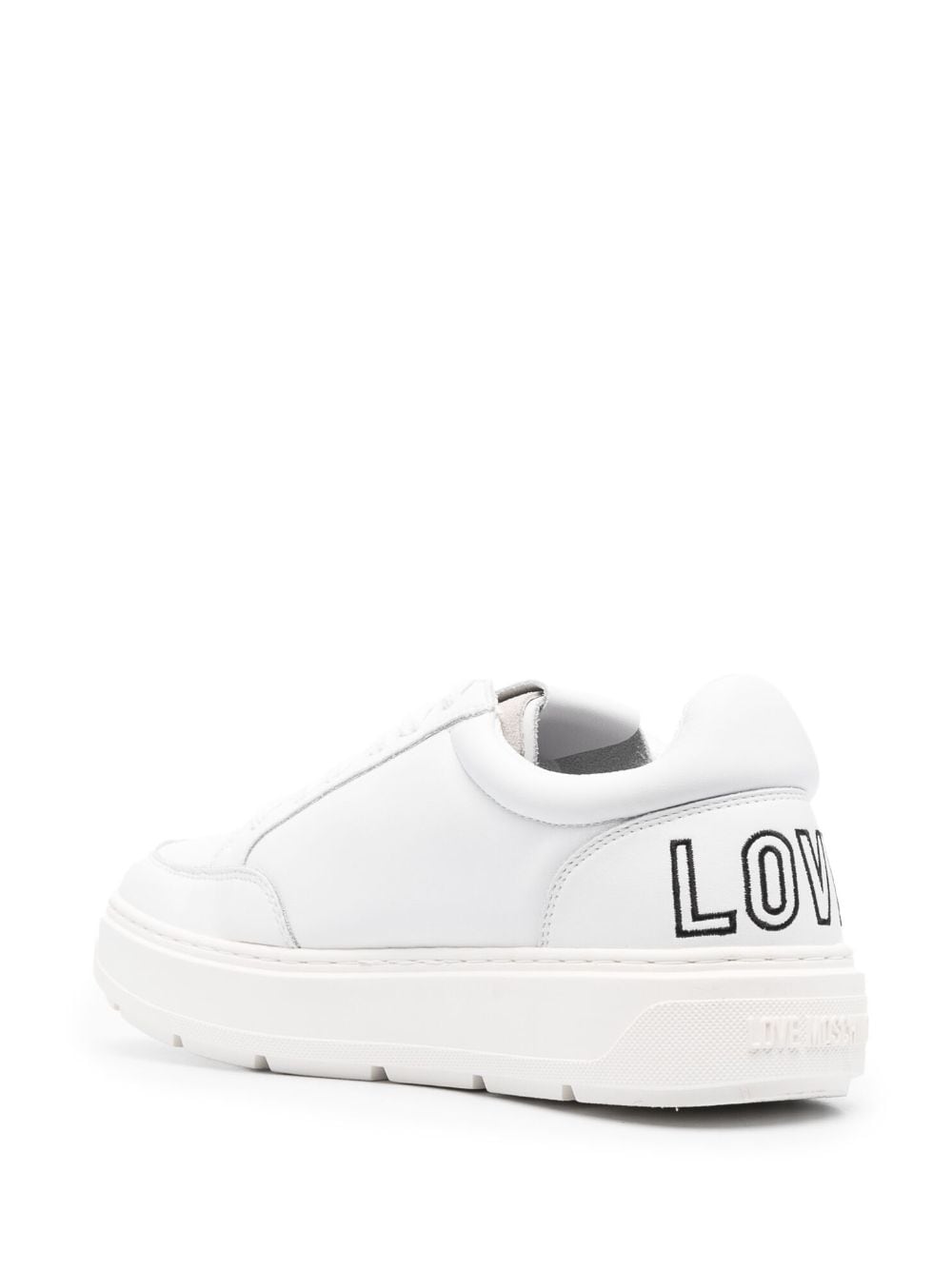 Love Moschino low-top leather sneakers - Image 3