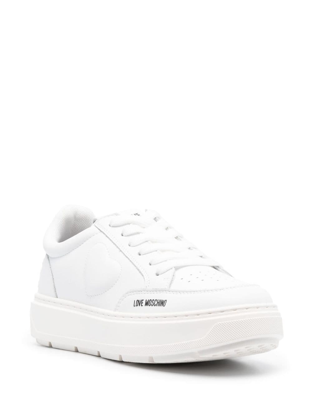 Love Moschino low-top leather sneakers - Image 2